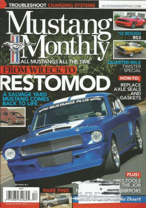 MUSTANG MONTHLY 2011 DEC - BLOWN TWISTER MACH, PEWTER PAIR, RS3